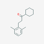 CYCLOHEXYL 2-(2,6-DIMETHYLPHENYL)ETHYL KETONE molecular structure