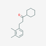 CYCLOHEXYL 2-(2,3-DIMETHYLPHENYL)ETHYL KETONE molecular structure