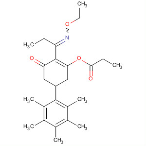 2-Cyclohexen-1-one,2-[1-(ethoxyimino)propyl]-3-(1-oxopropoxy)-5-(pentamethylphenyl)-