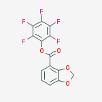 Perfluorophenyl benzo[d][1,3]dioxole-4-carboxylate molecular structure