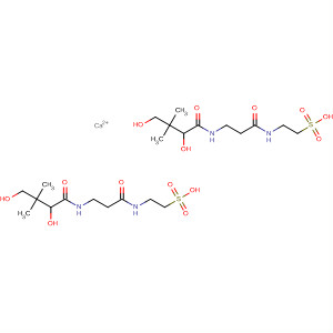 Ethanesulfonic acid,2-[[3-[(2,4-dihydroxy-3,3-dimethyl-1-oxobutyl)amino]-1-oxopropyl]amino]-, calcium salt (2:1), (R)- molecular structure