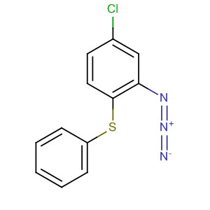 Benzene, 2-azido-4-chloro-1-(phenylthio)- molecular structure