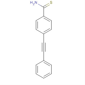 Benzenecarbothioamide, 4-(2-phenylethynyl)- molecular structure