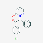3(2H)-Pyridazinone, 2-[2-(4-chlorophenyl)-2-oxo-1-phenylethyl]- molecular structure