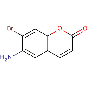 2H-1-Benzopyran-2-one, 6-amino-7-bromo- molecular structure