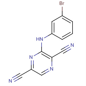 2,5-Pyrazinedicarbonitrile, 3-[(3-bromophenyl)amino]- molecular structure