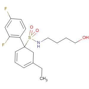 [1,1'-Biphenyl]-4-sulfonamide, 3-ethyl-2',4'-difluoro-N-(4-hydroxybutyl)- molecular structure