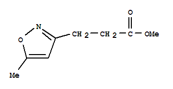 3-ISOXAZOLEPROPANOIC ACID 5-METHYL-,METHYL ESTER molecular structure