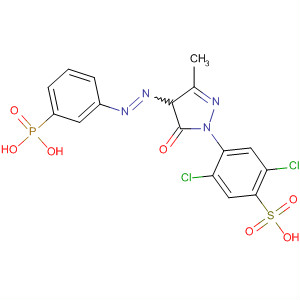 Benzenesulfonic acid,2,5-dichloro-4-[4,5-dihydro-3-methyl-5-oxo-4-[(3-phosphonophenyl)azo]-1H-pyrazol-1-yl]-
