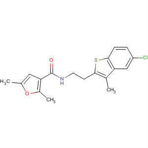 3-Furancarboxamide,N-[2-(5-chloro-3-methylbenzo[b]thien-2-yl)ethyl]-2,5-dimethyl- molecular structure