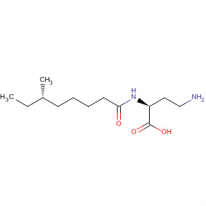 Butanoic acid, 4-amino-2-[[(6S)-6-methyl-1-oxooctyl]amino]-, (2S)- molecular structure