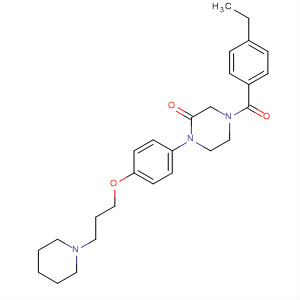 2-Piperazinone,4-(4-ethylbenzoyl)-1-[4-[3-(1-piperidinyl)propoxy]phenyl]-