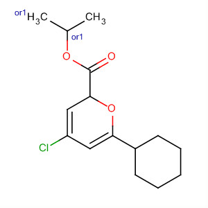 2H-Pyran-2-carboxylic acid, 4-chlorotetrahydro-6-phenyl-, 1-methylethylester, (2R,4S,6S)-rel- molecular structure