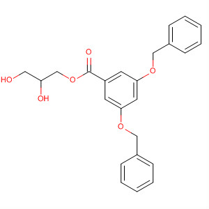 Benzoic acid, 3,5-bis(phenylmethoxy)-, 2,3-dihydroxypropyl ester molecular structure