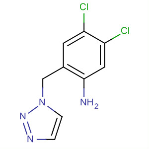 Benzenamine, 4,5-dichloro-2-(1H-1,2,3-triazol-1-ylmethyl)- molecular structure