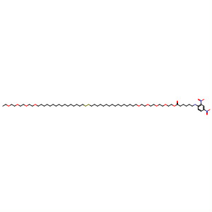 Hexanoic acid, 6-[(2,4-dinitrophenyl)amino]-,1,1'-(3,6,9,12,47,50,53,56-octaoxa-29,30-dithiaoctapentacontane-1,58-diyl) ester molecular structure