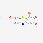 4-bromo-2,7-dimethoxy-3H-phenothiazin-3-one molecular structure