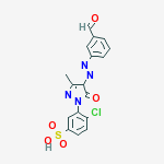4-chloro-3-[4-[(3-formylphenyl)azo]-4,5-dihydro-3-methyl-5-oxo-1H-pyrazol-1-yl]benzenesulphonic acid