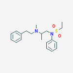 N-[2-[methyl(2-phenylethyl)amino]propyl]-n-phenylethanesulfonamide molecular structure