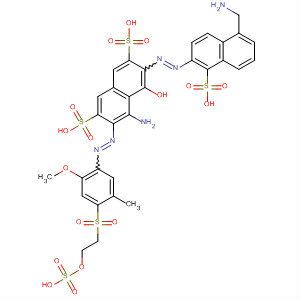 2,7-Naphthalenedisulfonic acid,4-amino-6-[[5-(aminomethyl)-1-sulfo-2-naphthalenyl]azo]-5-hydroxy-3-[[2-methoxy-5-methyl-4-[[2-(sulfooxy)ethyl]sulfonyl]phenyl]azo]-