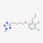 5-[4-(3,4-dichloro-2-propylphenoxy)butyl]-2H-tetrazole molecular structure