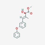 methyl (2R,3E)-2-hydroxy-3-methyl-4-(3-phenoxyphenyl)but-3-enoate molecular structure